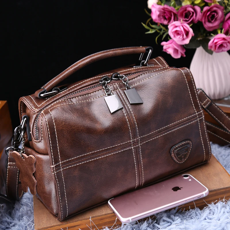 

Genuine Leather Women Handbags 2021 New Luxury All Match Classic One Shoulder Bag Ladies Designer Purses and Handbags Onthego