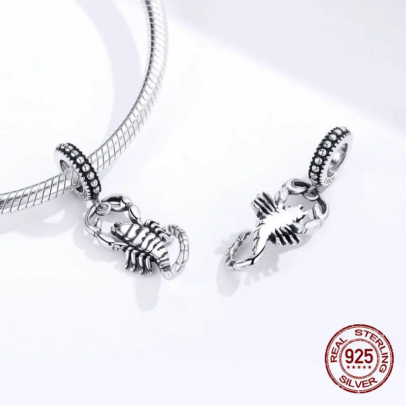 Fit Pandora браслет Шарм Ожерелье Подвеска 925 стерлингового серебра Единорог подвески для женщин ювелирные изделия из бисера