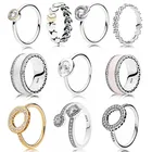 Женское кольцо из серебра 925 пробы, с подсветкой, 1:1