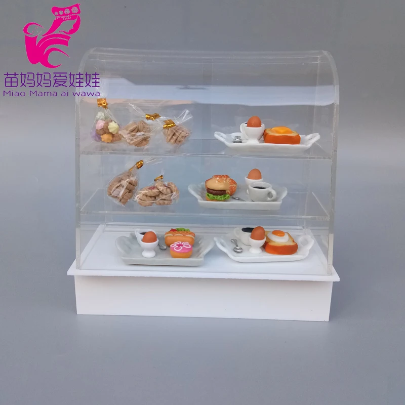 Аксессуары для кукольного домика витрина магазина хлебобулочных изделий