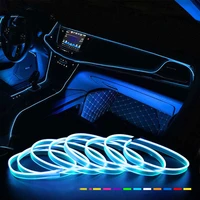 car neon led light colorful interior atmosphere lamp garland wire rope flexible tube strip ambient decoration auto accessories