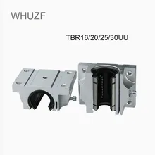 Free Shipping 2/4PCS TBR16UU TBR20UU TBR25UU TBR30UU Linear Ball Bearing Support Block CNC Router for 3D Printer Parts Linear
