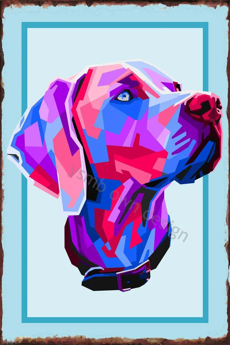 

Жестяной винтажный металлический знак «Собака на поп-арт», Жестяная Табличка, Настенный декор в стиле ретро для творчества, клуба, мужской п...