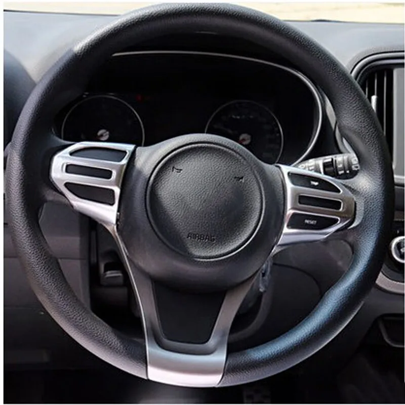 Хромированная крышка на руль автомобиля для KIA Stonic KX1 2017 2018 2019 | Автомобили и