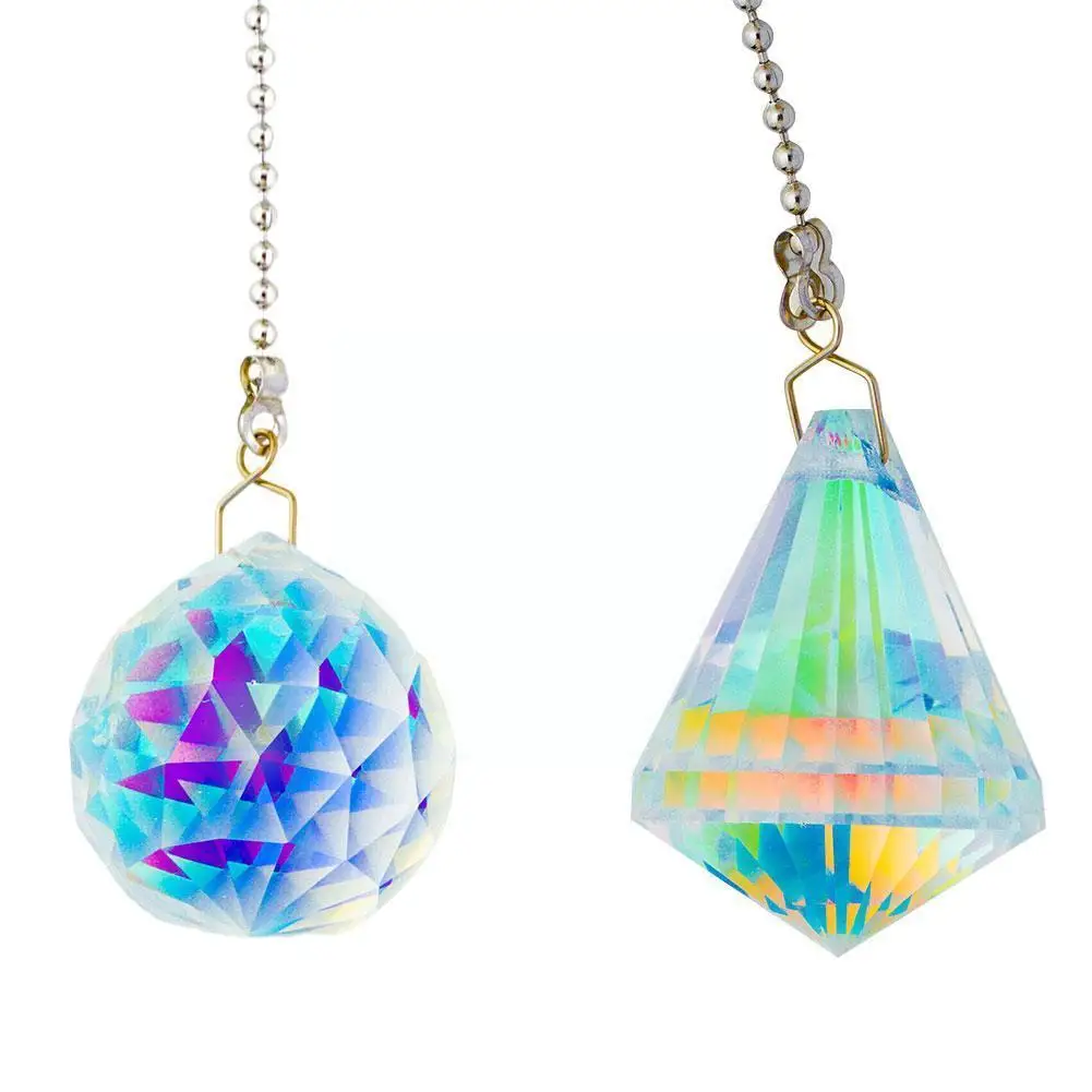 

Crystal Ball Pendant Clear Crystal Prisms Chandelier Curtain Accessories Bead Ornament DIY Crystals Pendants Hanging Q3X8