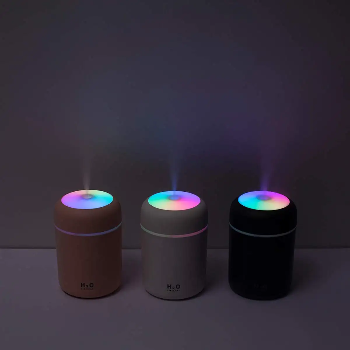 

Portable 300ml Car Humidifier LED Light Ultrasonic Air Humidifier Home Office Hydrate Mist Sprayer Mute Essential Oil Diffuser