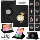 Вращающийся на 360 градусов чехол для планшета Samsung Galaxy Tab A 10,1 дюйма 2019 дюйма, T510, T515, чехол-подставка для Tab S6 Lite 10,4 дюйма, P610 + стилус