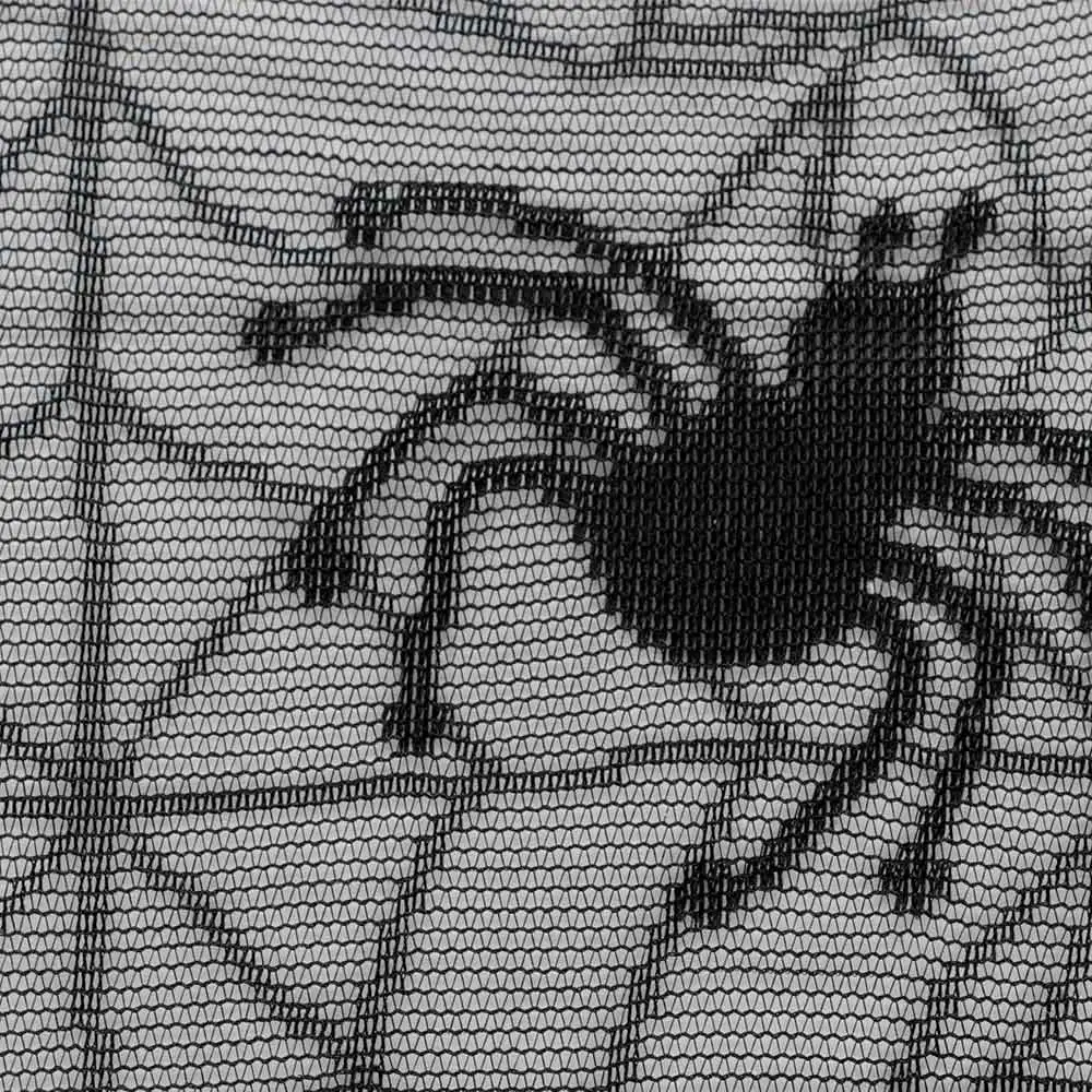 Хэллоуин кружево летучая мышь спайдервеб лампа тени Топпер шторы Swag