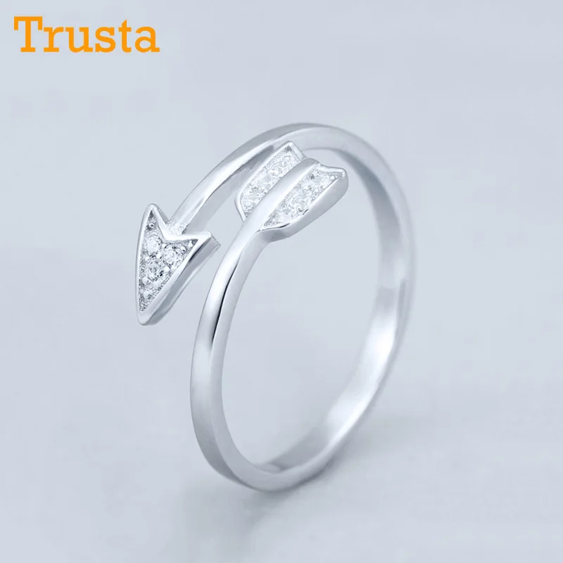 Женские кольца стрелы труста из стерлингового серебра 925 пробы Чудесный подарок