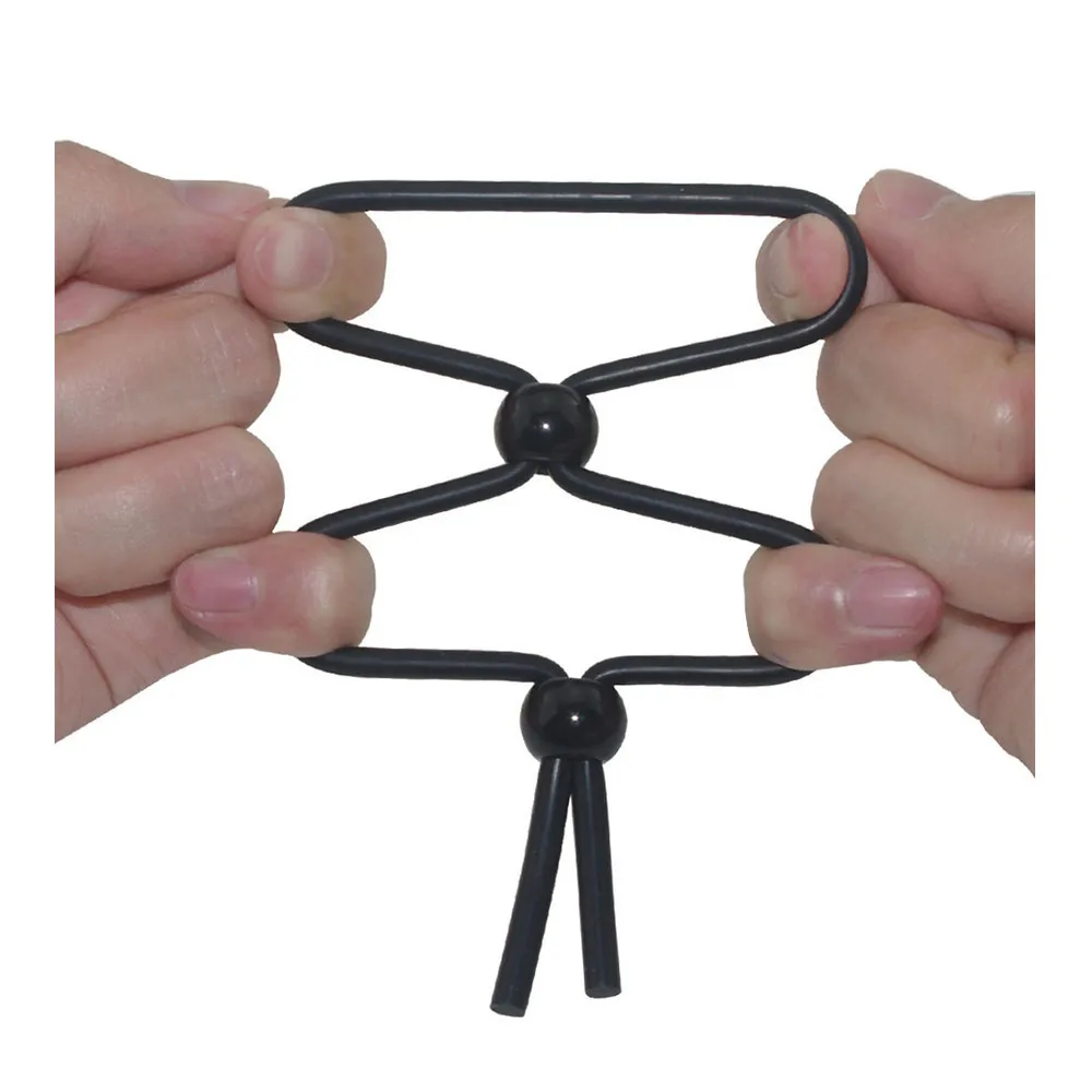 Регулируемые веревки Петух Эротические кольца Мошонка кольцо для пениса