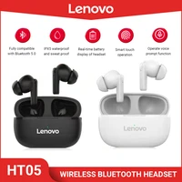 lenovo ht05 wireless bluetooth 5 0 earphone touch control sports gaming music earbuds type c headphone for iphone samsung xiaomi