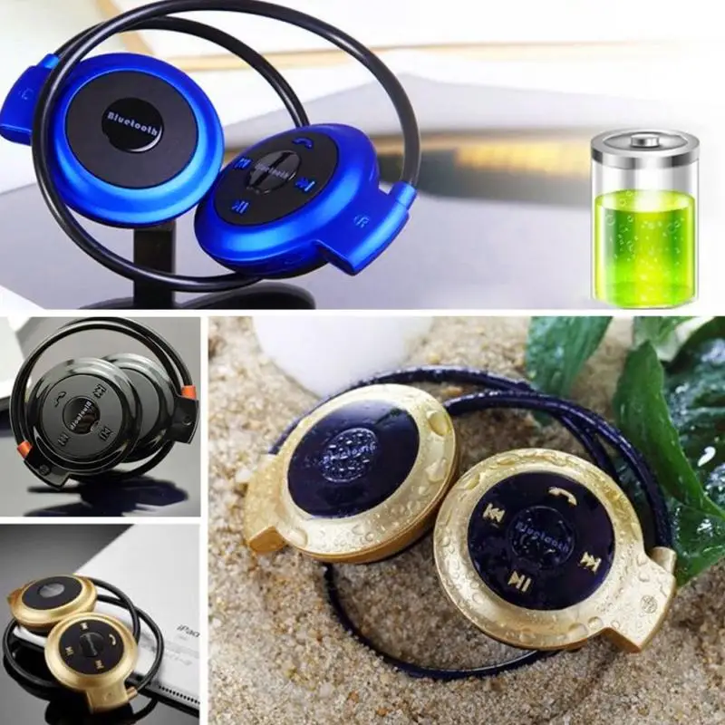

Bluetooth Headphones 4.0 Headset 503 Mini Sport Wireless Headphones Music Stereo Earphones+Micro SD Card Slot+FM Speakers