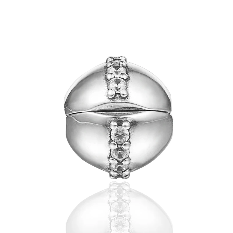

2021 New Sparkling Line Clip Charm 925 Sterling Silver Beads for Women DIY Jewelry Making Fit Europe Bracelets Kralen Berloques