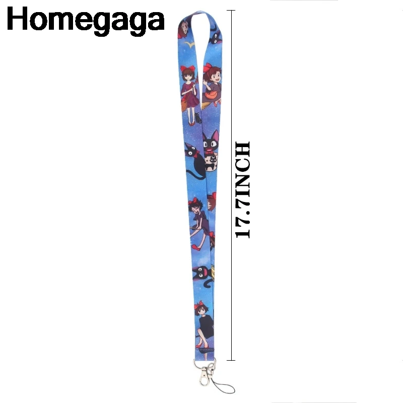 10 шт./лот Homegaga мультфильм девушка бирки ремень шеи ремешки КЛЮЧИ ID Card Pass