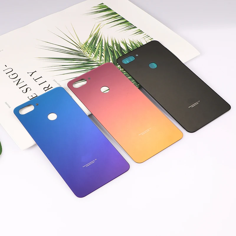 Стеклянная крышка аккумулятора для Xiaomi Mi 8 Lite задняя xiaomi mi8 lite сменные детали с