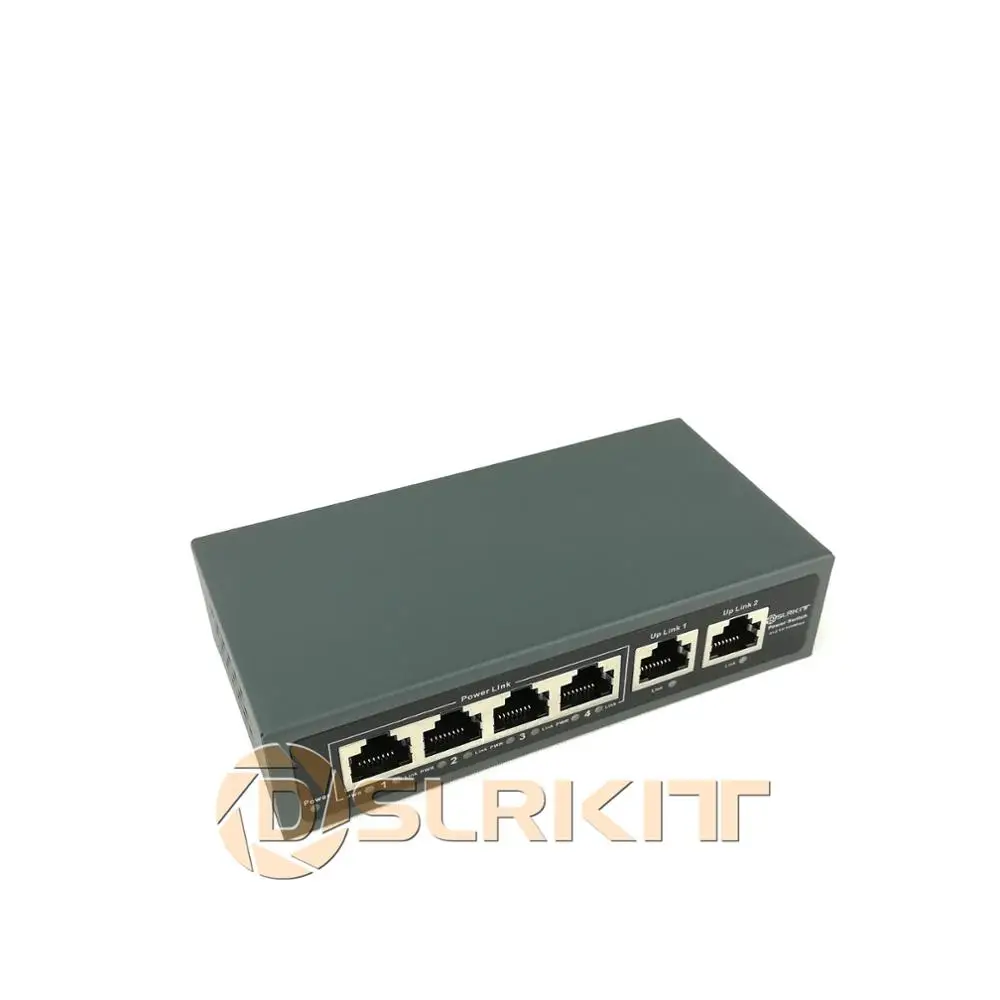 DSLRKIT 6 Порты 4 PoE инжектор Мощность Over Ethernet переключатель без адаптер|ethernet switch|switch
