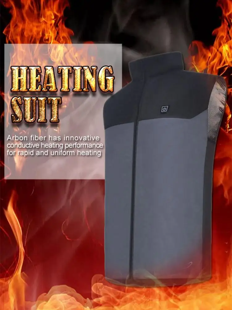 

5V Winter USB Infrared Heating Vest Electric Thermal Clothing Vest For Women Men Outdoor Hiking Camping Cycling