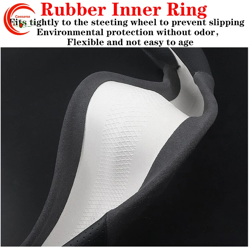 

38cm Wear-Resistant Cold-Resistant Breathable Non-Slip Steering Wheel Cover For Skoda Octavia Kodiaq Car Interior Accessories