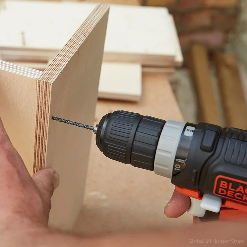 Xiaomi Youpin Black & Decker 12 литиевая электрическая дрель gopack с тремя зажимами плавно