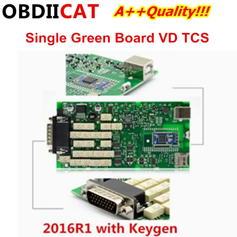 Зеленый одноплатный PCB vci TCS с bluetooth. R3/. R1 PRO Multidiag для автомобилей грузовиков диагностический инструмент