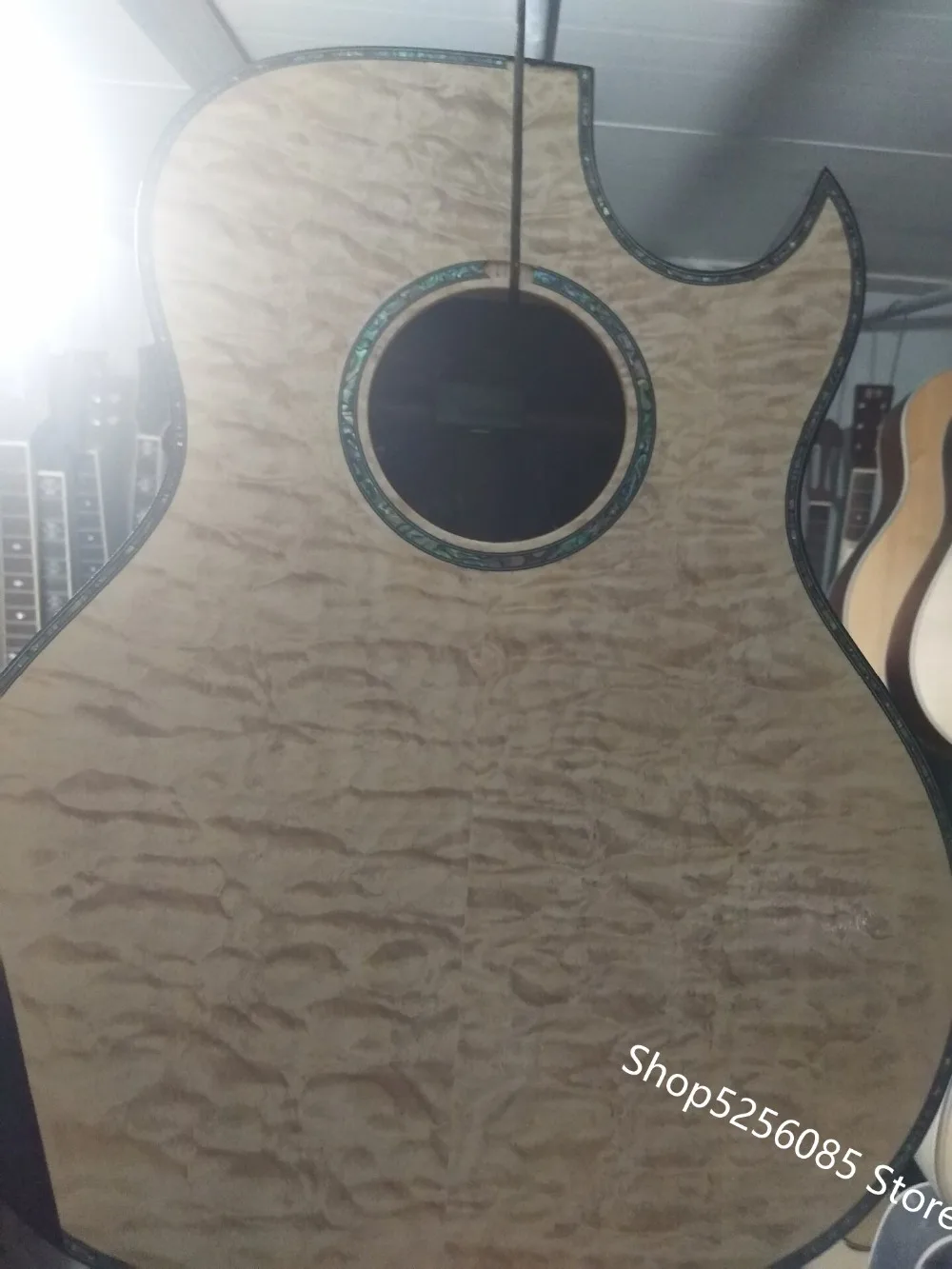 Grand auditorum body style cutway Акустическая Электрогитара прозрачная зеленая Акустическая гитара