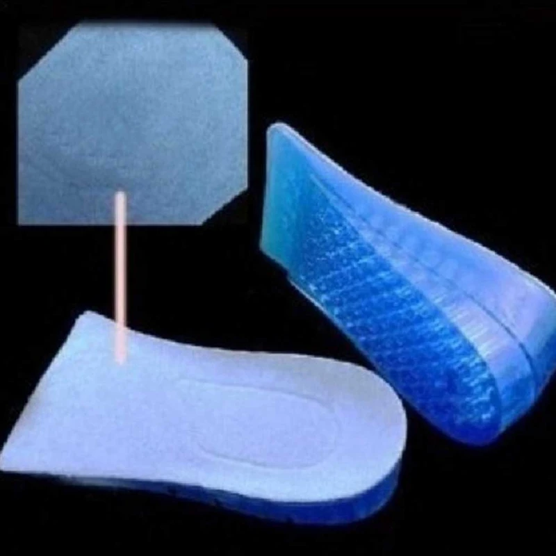 

1Pair Sport Running Silicone Gel Insoles for feet Man Women Height Increase Shoe Insoles Heel Insert Pad Taller Lift Up 3-5cm