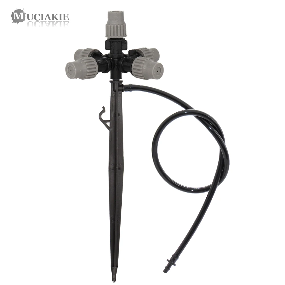 MUCIAKIE 10 шт. полива сада 5 выход насадка для распыления регулируется на 22 см
