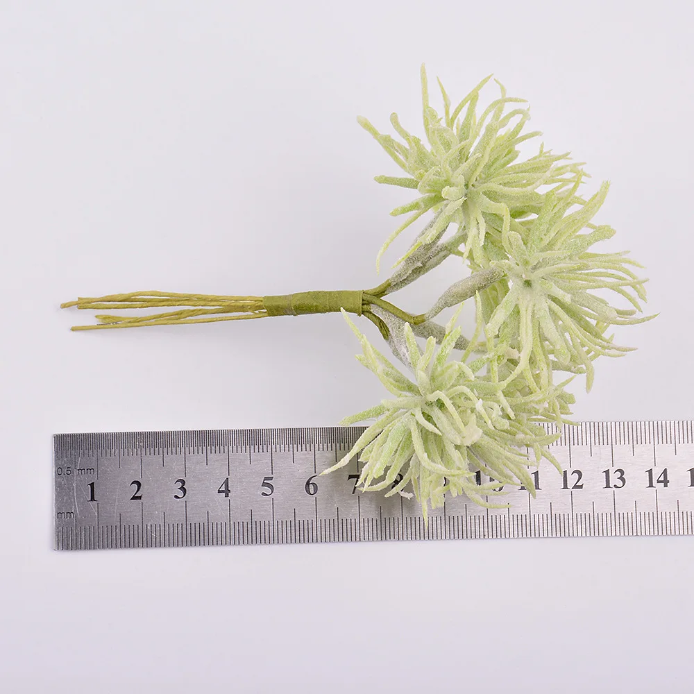 6 шт. сочные цветы и растения искусственная трава Рождество свадьба украшение для