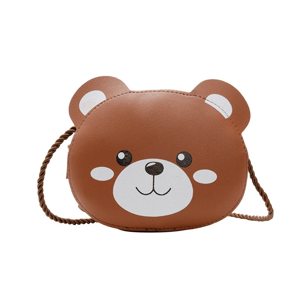 

Handbag Children Cute Animal Styling Messenger Bag Cartoon Round Zipper Shoulder Bag Casual Crossbody Bag For Daily Wear