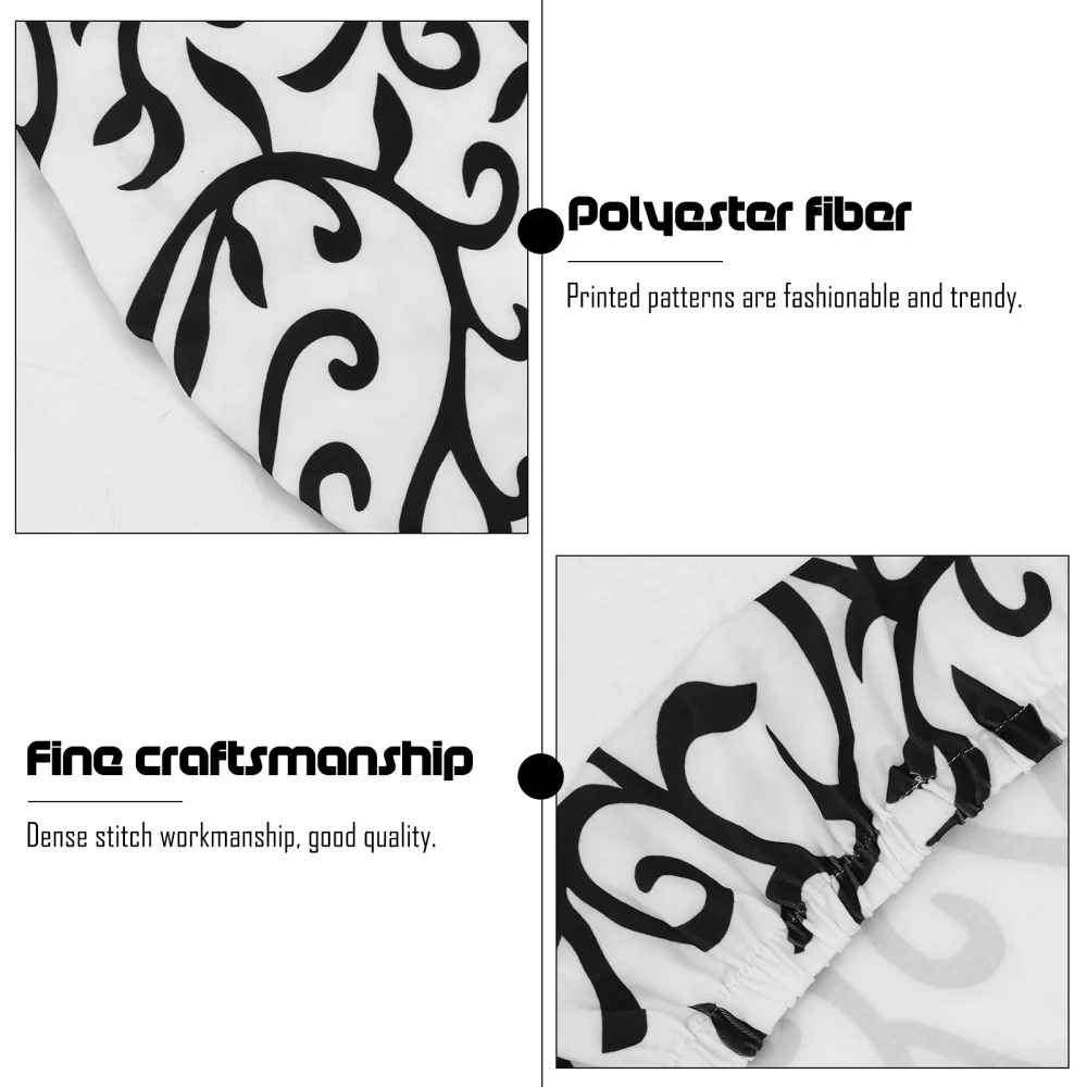 

1pc Creative Printed Table Cover Polyester Stretch Table Cover for Home