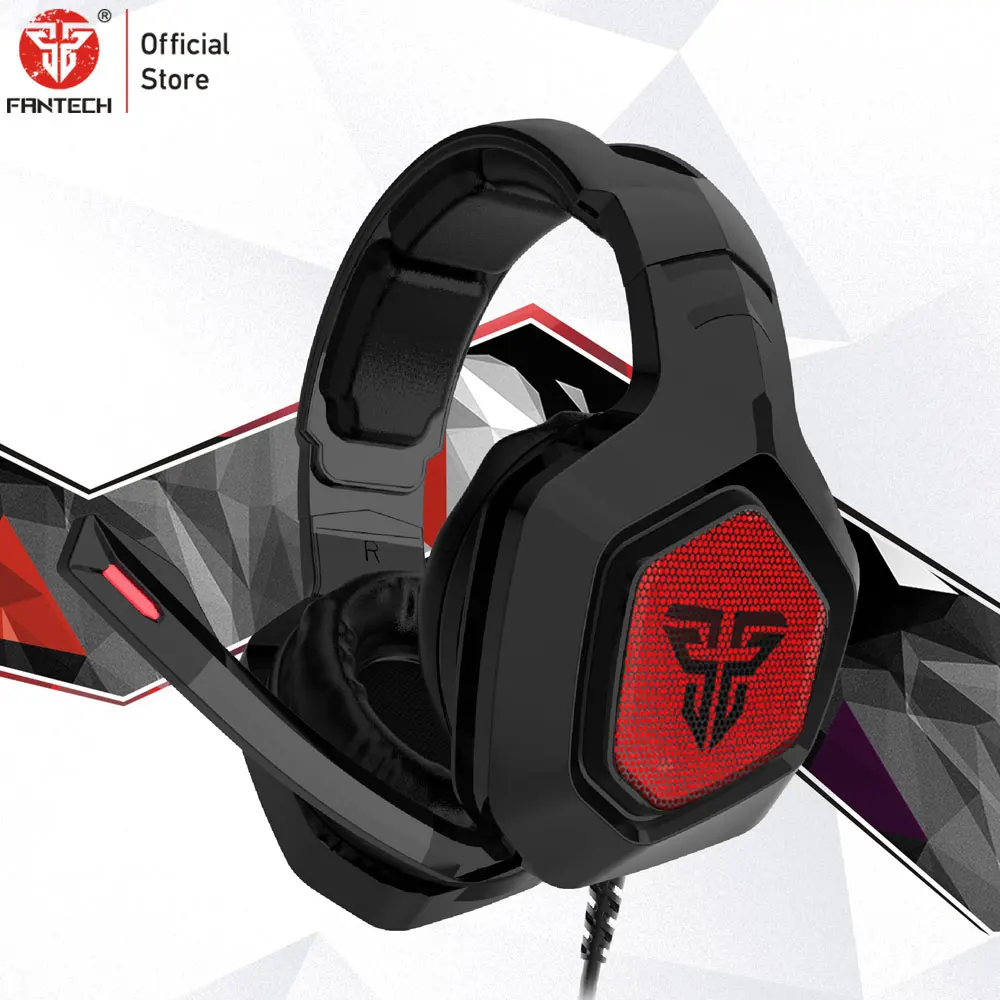 FANTECH MH83 3 5 мм Jacl & USB наушники С микрофоном светодиодный Проводная игровая