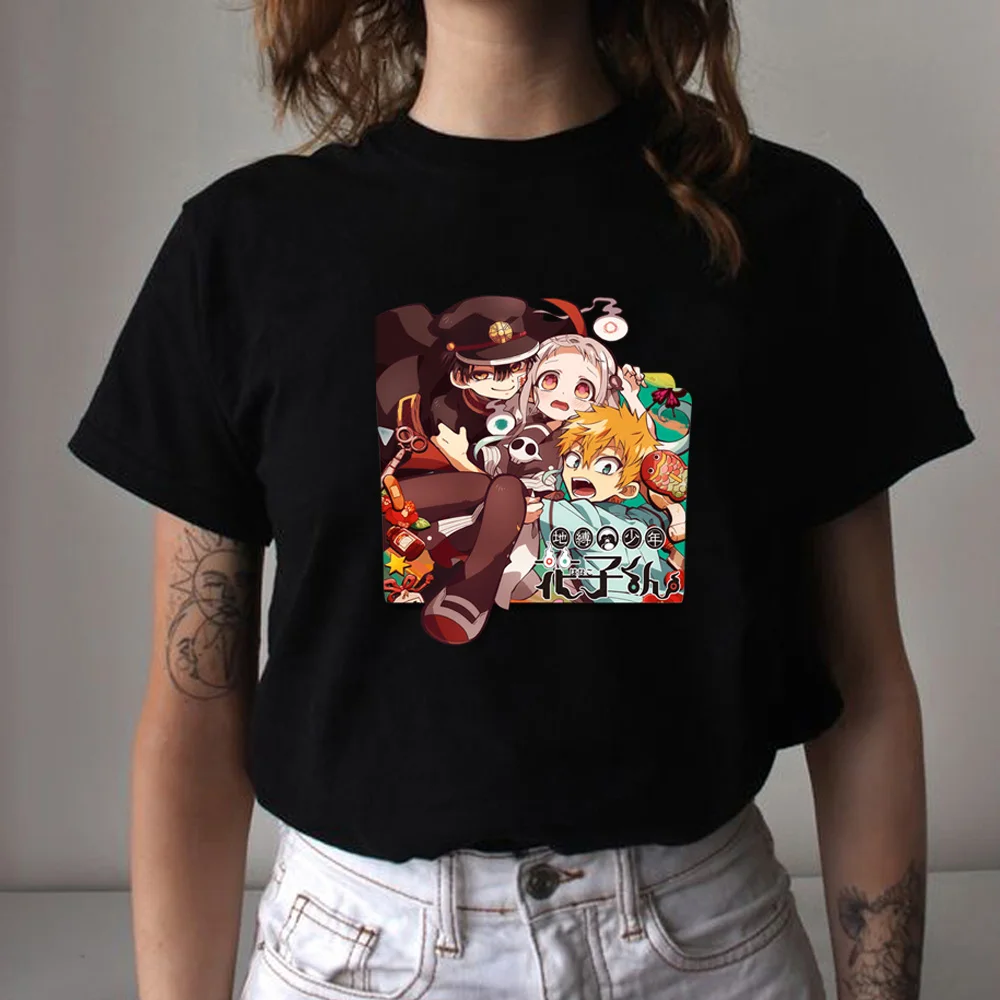 

Toilet-bound Hanako-kun Kawaii Cartoon T Shirt Women Men Hanako-kun Minamoto Kou Yahiro Nene Summer Tshirt Hip Hop Top Tees