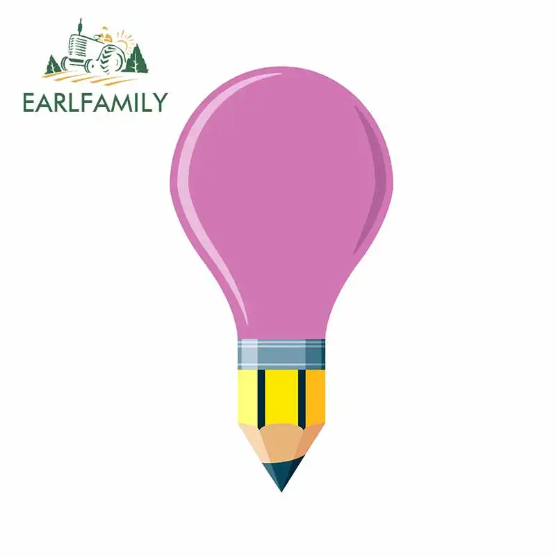 

EARLFAMILY 13 см x 7 см для лампы-карандаша, наклейка для ноутбука, холодильника, детской лампы для мотоцикла, фургона, украшение бампера