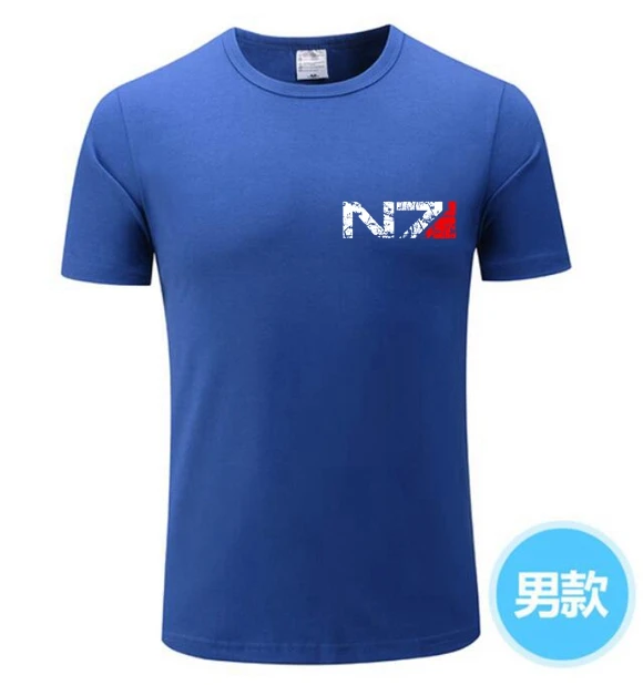 Новинка 2021 игровая футболка N7 Mass Effect 3 для мужчин и женщин с эмблемой женская