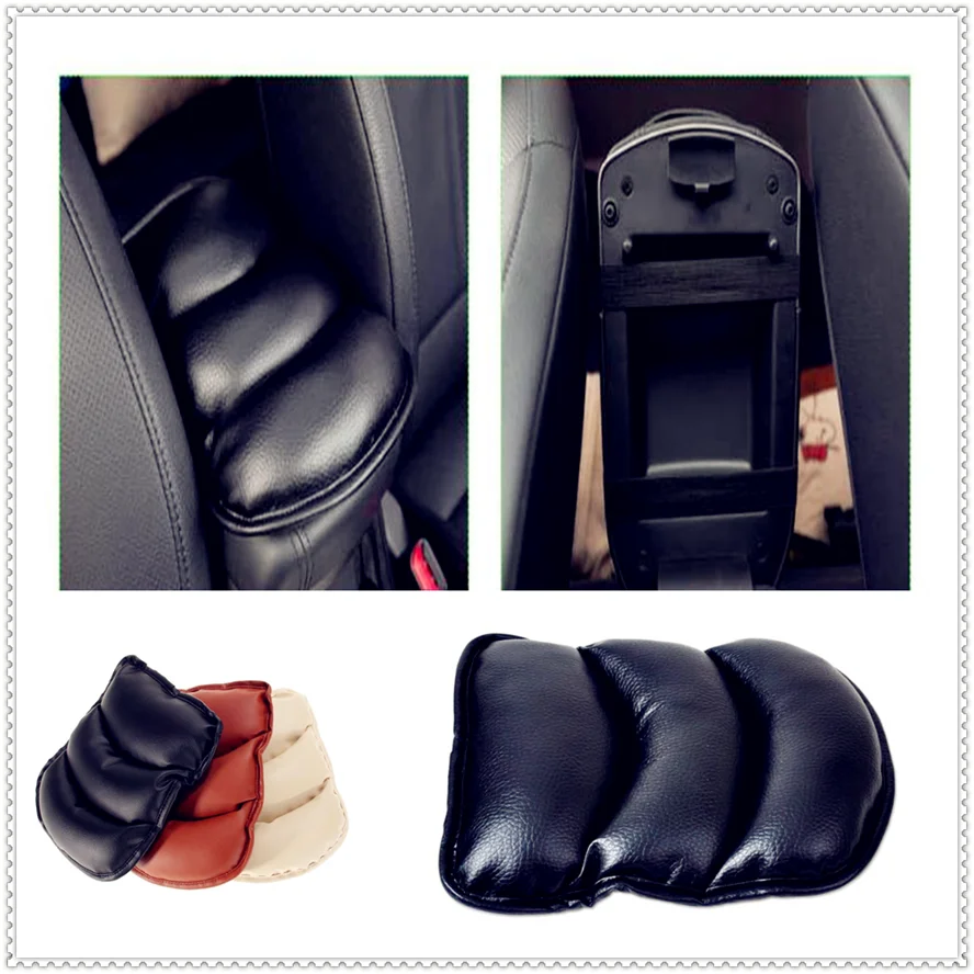 Автомобильный кожаный центральный подлокотник чехол для консоли подушка коврик