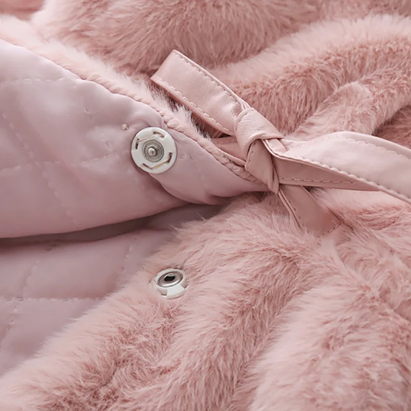 2019 New Winter girls Casual Outwear Children Faux Fur Coat Baby Girls Jacket Long Overcoat For Girl 1-6Y | Детская одежда и обувь
