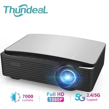 ThundeaL YG650 K25 Projector Full HD 1080P Big Screen LED Proyector YG653 5G 2.4G WIFI Android Phone Beamer 3D Video Theater