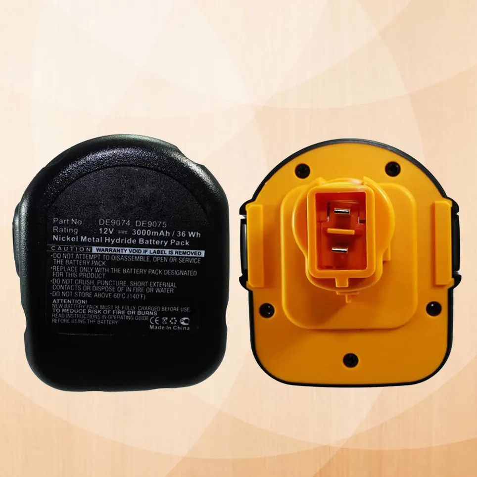 

Аккумулятор для цифрового электроинструмента synerdigital, совместимый с электроинструментом DeWalt DW953RFK2 (Ni-MH, 12 В, 3000 мАч),