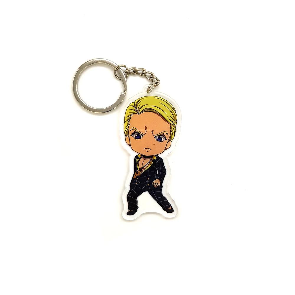 Любовь спасибо JOJO для невероятное приключение Золотой ветер Giorno Bucciarati ризотто Mista брелок стиль 6, брелок, кольцо для ключей, брелок