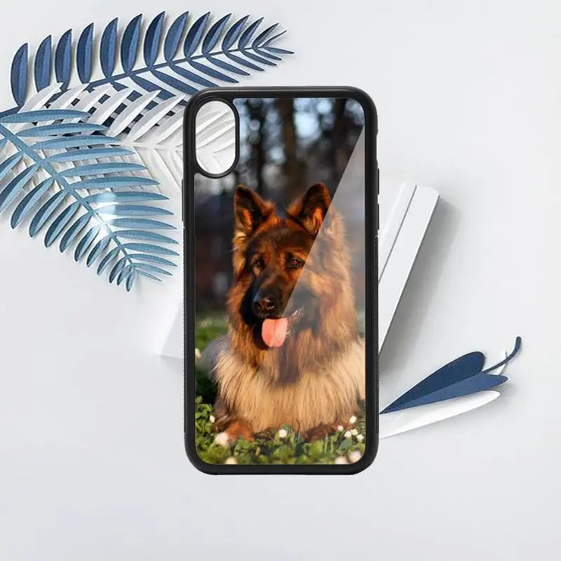 

German Shepherd Dog horror animal Phone Case PC for iPhone 11 12 pro XS MAX 8 7 6 6S Plus X 5S SE 2020 XR