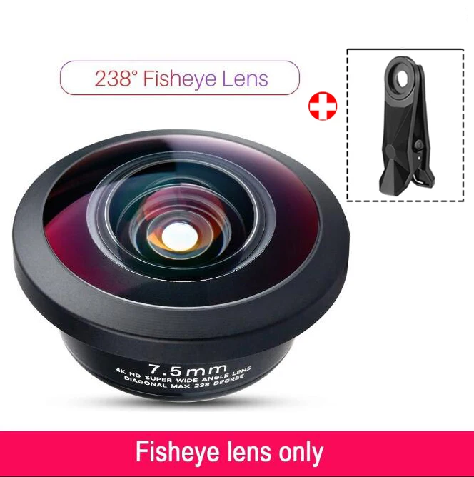 Fisheye lens ULANZI анаморфный объектив Универсальный объектив широкоугольный объектив с CPL фильтром рыбий глаз телеобъектив для iPhone Andriod телефонов - Цвет: Fisheye lens