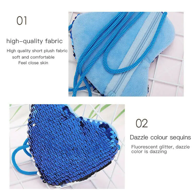 Дамский кошелек с сердечками для девушек милая маленькая сумка-тоут блестками