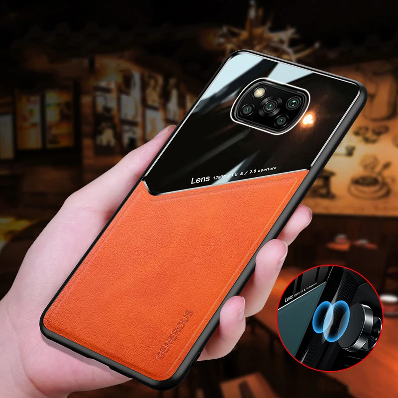 

Fashion Dermatoglyph Shockproof Phone Case For Xiaomi Redmi Poco Note X3 9C 9T 9A 10X 9 9S NFC Pro Max Magnetic Protection Cover