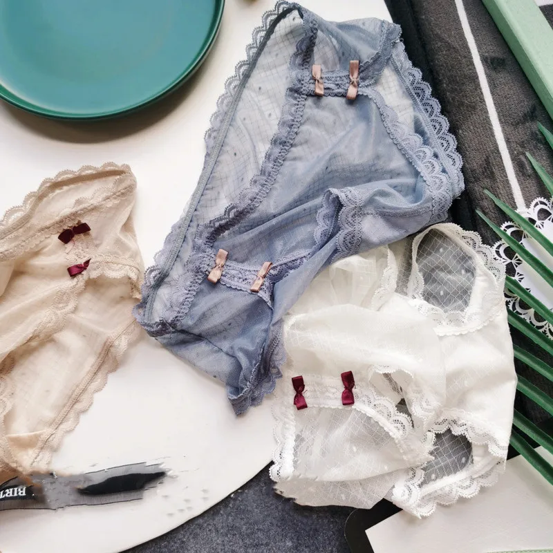 Ажурные трусики для девушек свежее сексуальное нижнее белье с открытым боковым
