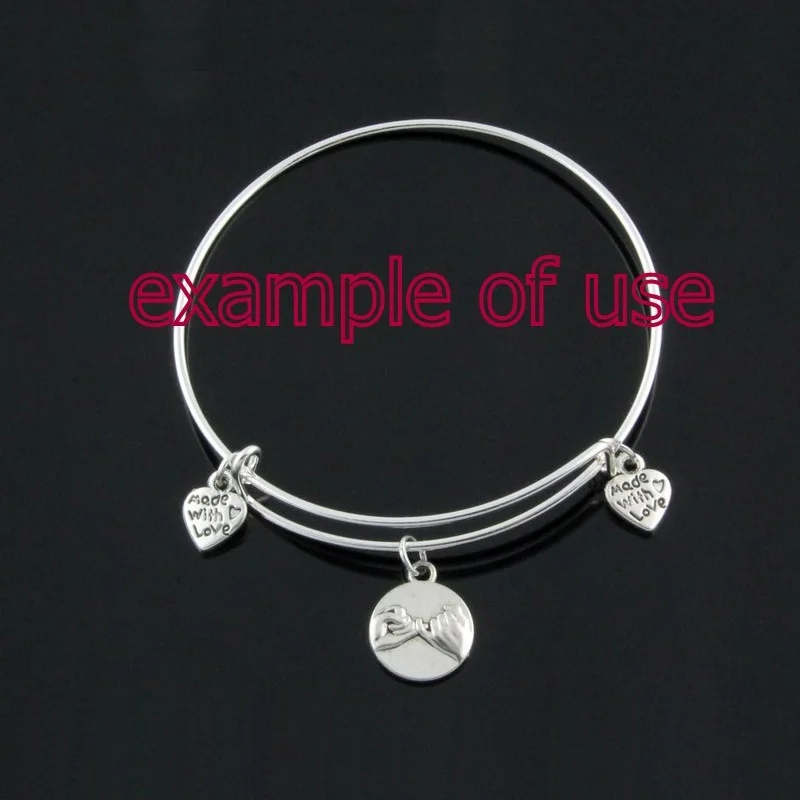 100 шт./лот 50 стилей смешанный Винтажный серебряный цвет бабочка сердце цветок