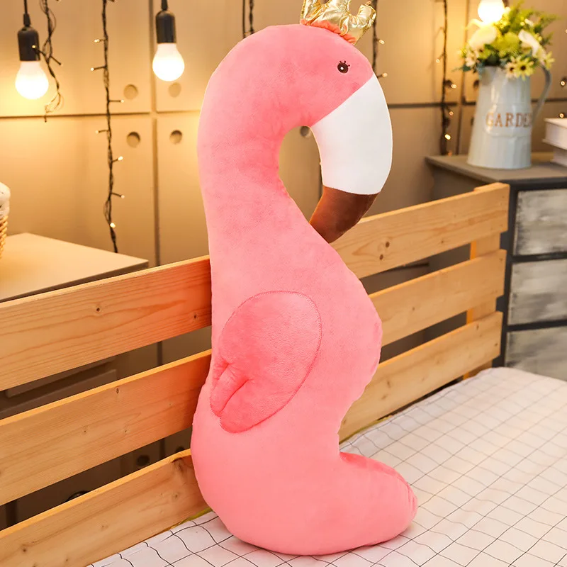 flamingo Игрушечный Единорог для детей плюшевый динозавр декоративный, с рисунком Фламинго Большая мягкая животное бойфренд подушки подарок на день рождения игрушки для кроватки - Цвет: flamingo