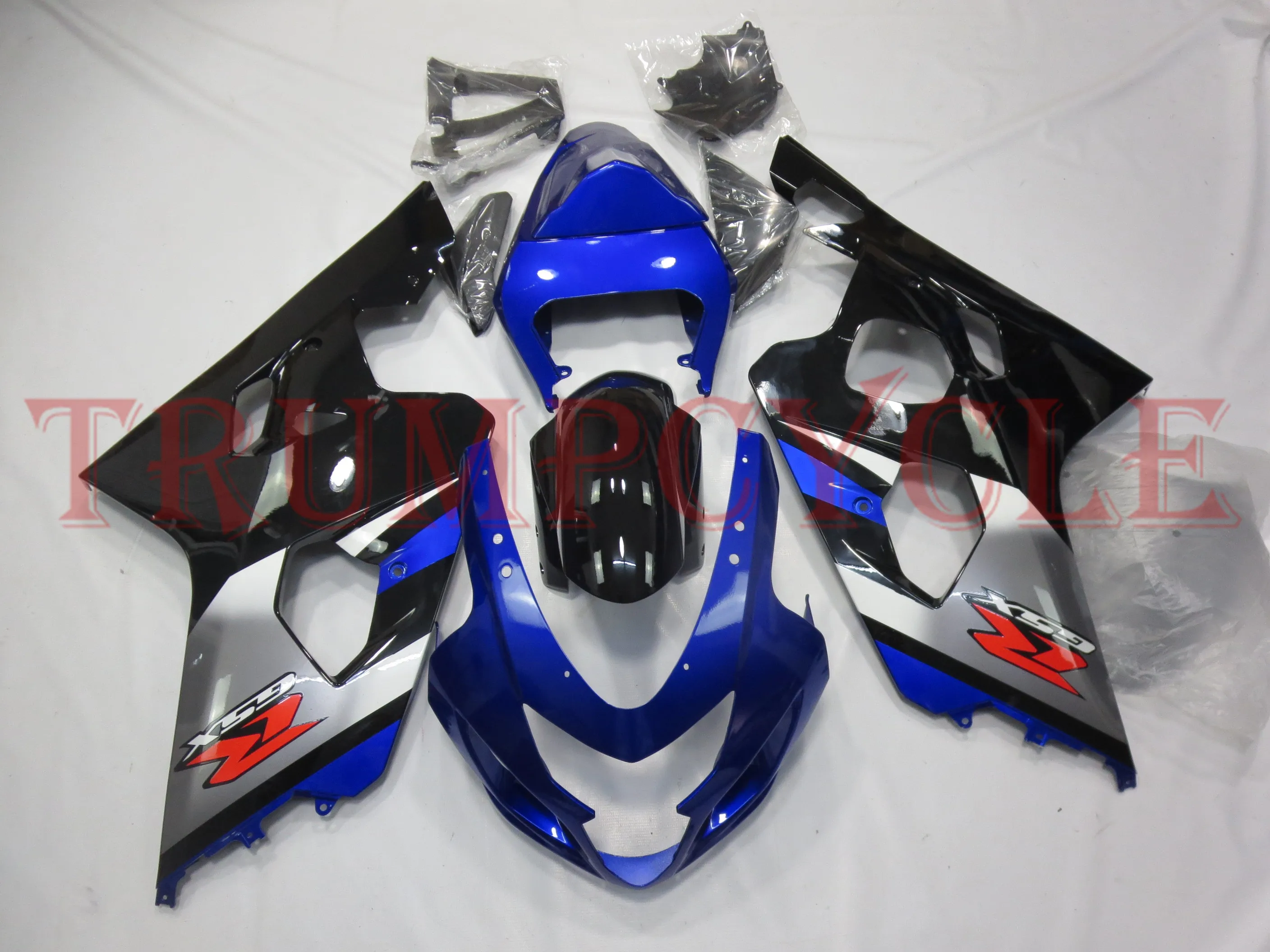 

Вторичный рынок, комплект обтекателей для кузова Мотоцикла SUZUKI GSXR 600 750 2004 2005 GSX-R 600 750 K4 04 05, черный, синий