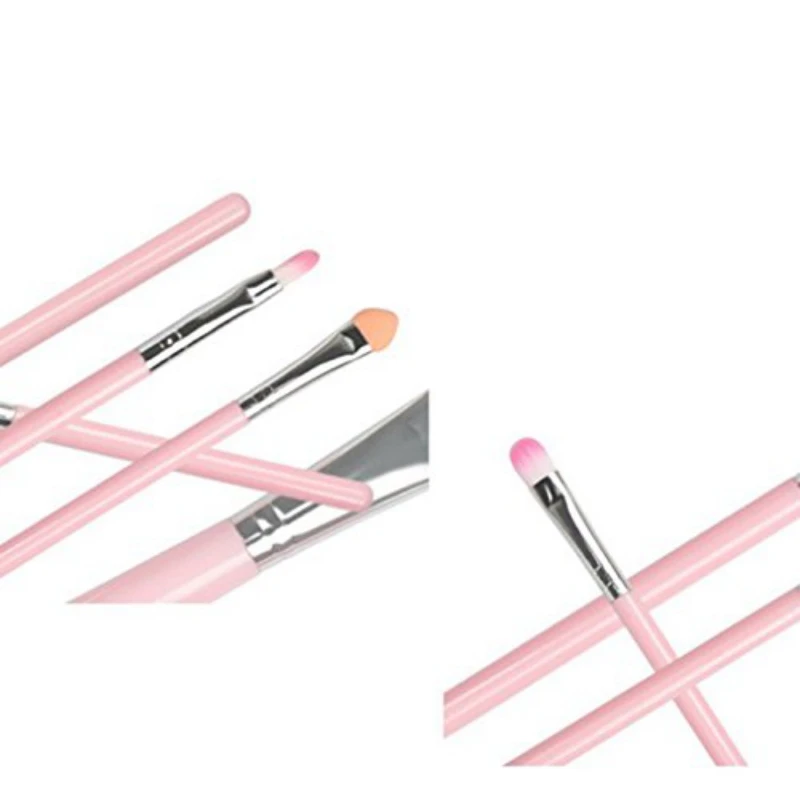 5 шт. инструмент для макияжа розовые кисти набор глаз губ комплект Набор румян
