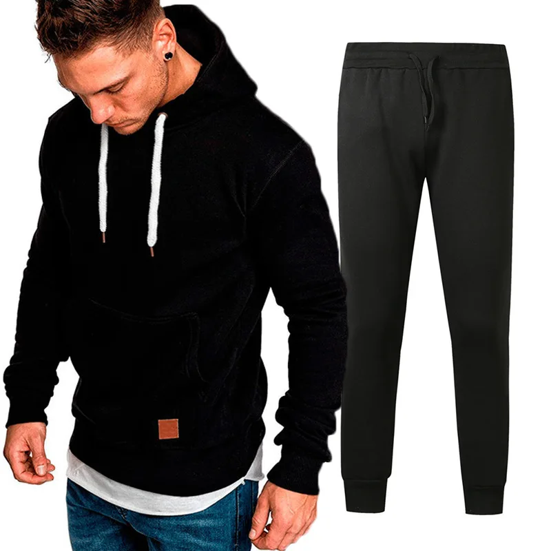 

Men's Casual Fashion Men's Sweater Hrasher Hooded Sweater Trousers Suit