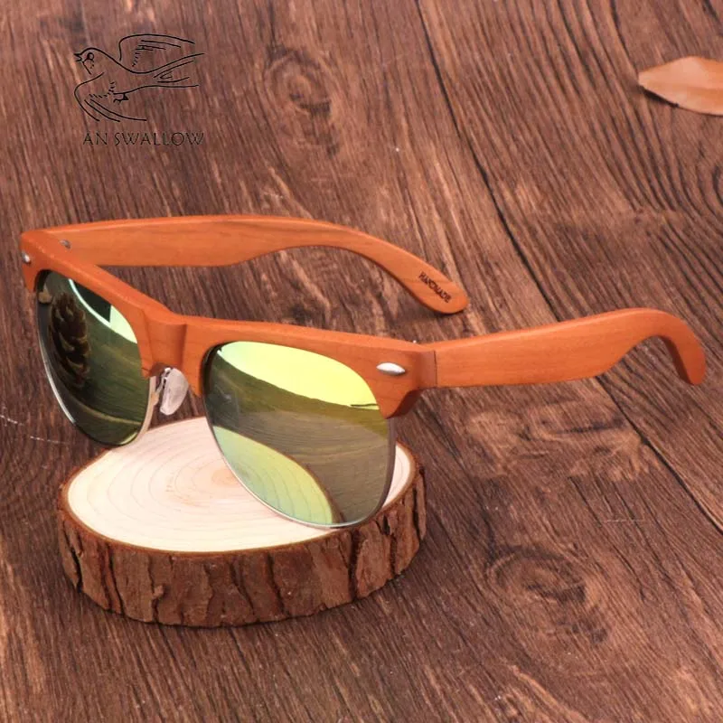 Солнцезащитные очки с полуоправой UV400 для мужчин и женщин модные дизайнерские